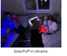 Family with SolarPuff in Ukraine