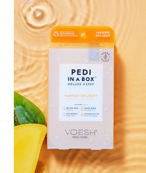 Voesh Pedi in a Box orange background