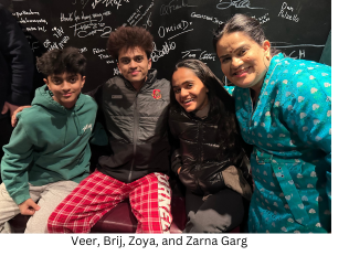 Veer, Birj, Zoya and Zarna Garg