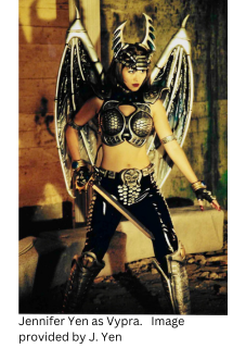 Jennifer Yen in costume as Vypra.